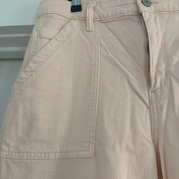 American Eagle, Pink, Super High-Rise, Baggy Wide-Leg Women’s Pants, in Size 10 - Picture 3 of 6